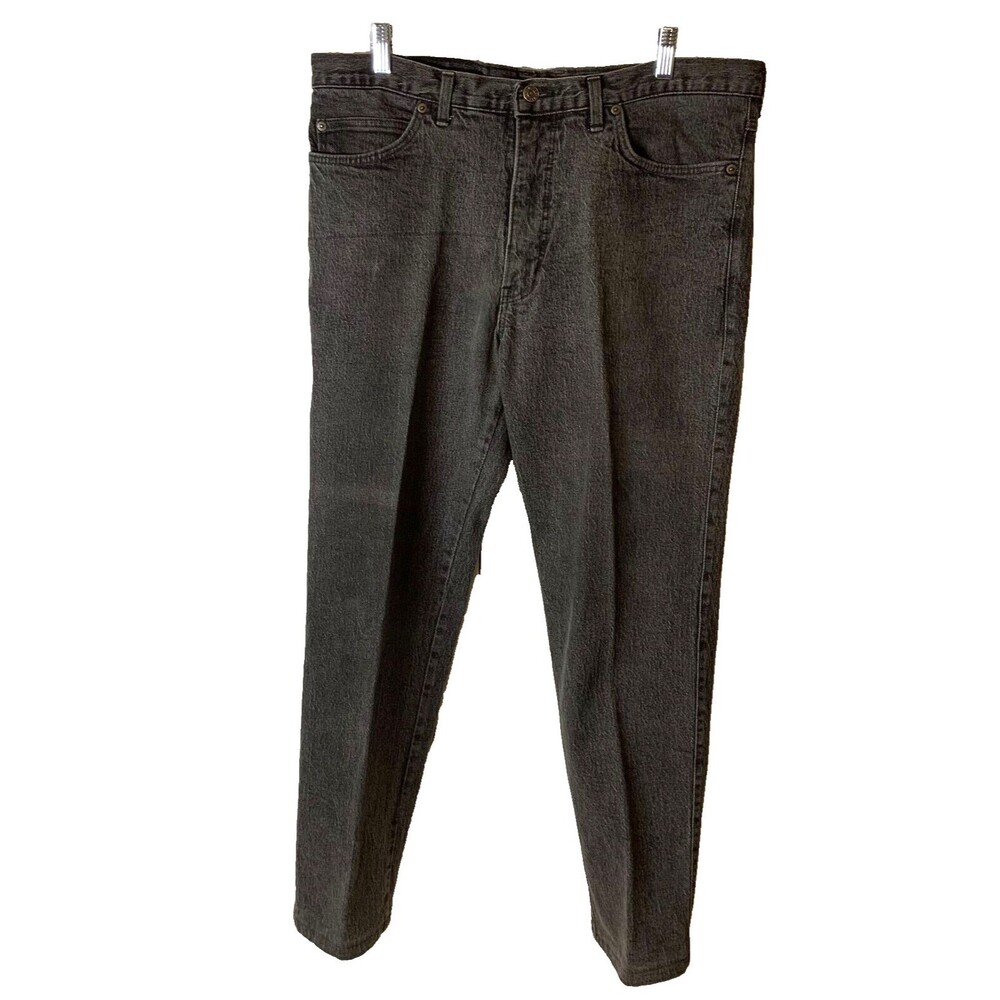 Vintage Smiths Jeans Mens Workwear Australian 36x30 Black Medium Wash 80s-90s
